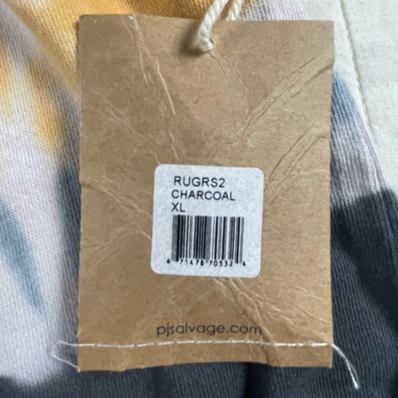 P.J. Salvage Red and White Tie-Dye Shorts XL - Picture 4 of 10